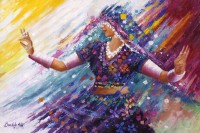 Bandah Ali, 24 x 36 Inch, Acrylic on Canvas, Figurative-Painting, AC-BNA-034